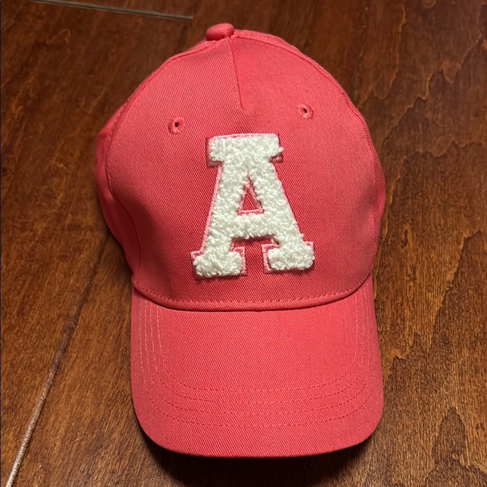 H&M Girls Pink Baseball Cap with Letter A